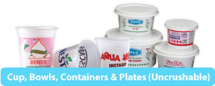 Cup, Bowls and Containers (Uncrushable)
